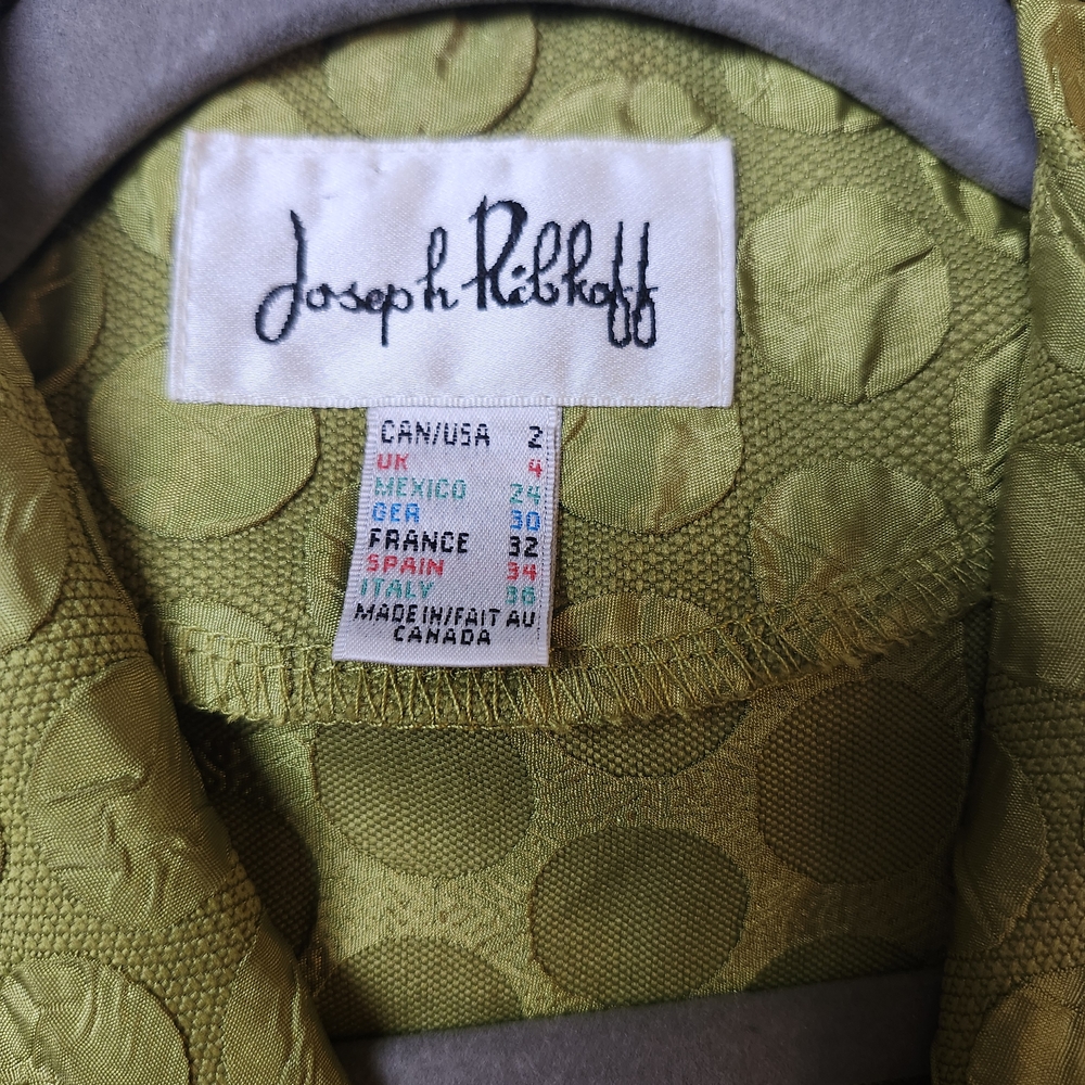 Joseph Ribkoff Green Textured Jacket